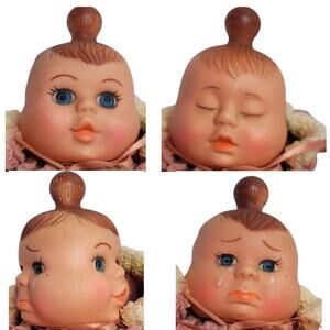 9.5" Vintage 3 Mood Vinyl Baby Doll